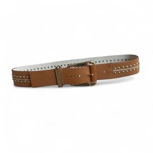 Michael Kors brown/tan leather belt